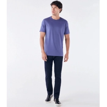 Camiseta Pima Interloque Gola Cruzada