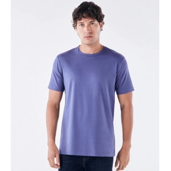 Camiseta Pima Interloque Gola Cruzada