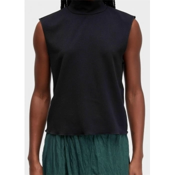TOP CROPPED GOLA ALTA TEXTURA