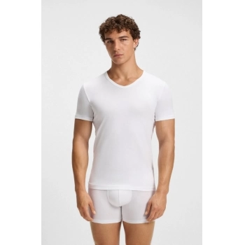 Pack De 2 Camisetas Boss Slim Fit Em Algodão Stretch